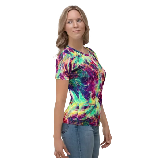 Velvet Radiance on a Women's Crew Neck T-Shirt