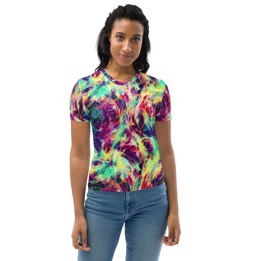 Velvet Radiance on Women's Crew Neck T-Shirt — Front