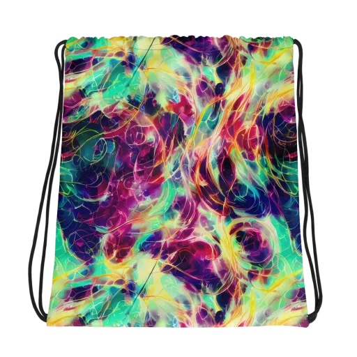 Velvet Radiance on a Drawstring Bag