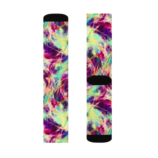 Velvet Radiance on a Socks