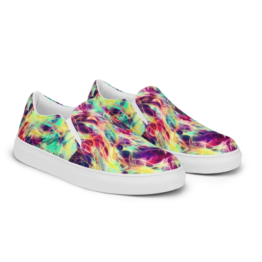 Velvet Radiance on a Women's Slip-On Canvas Shoes