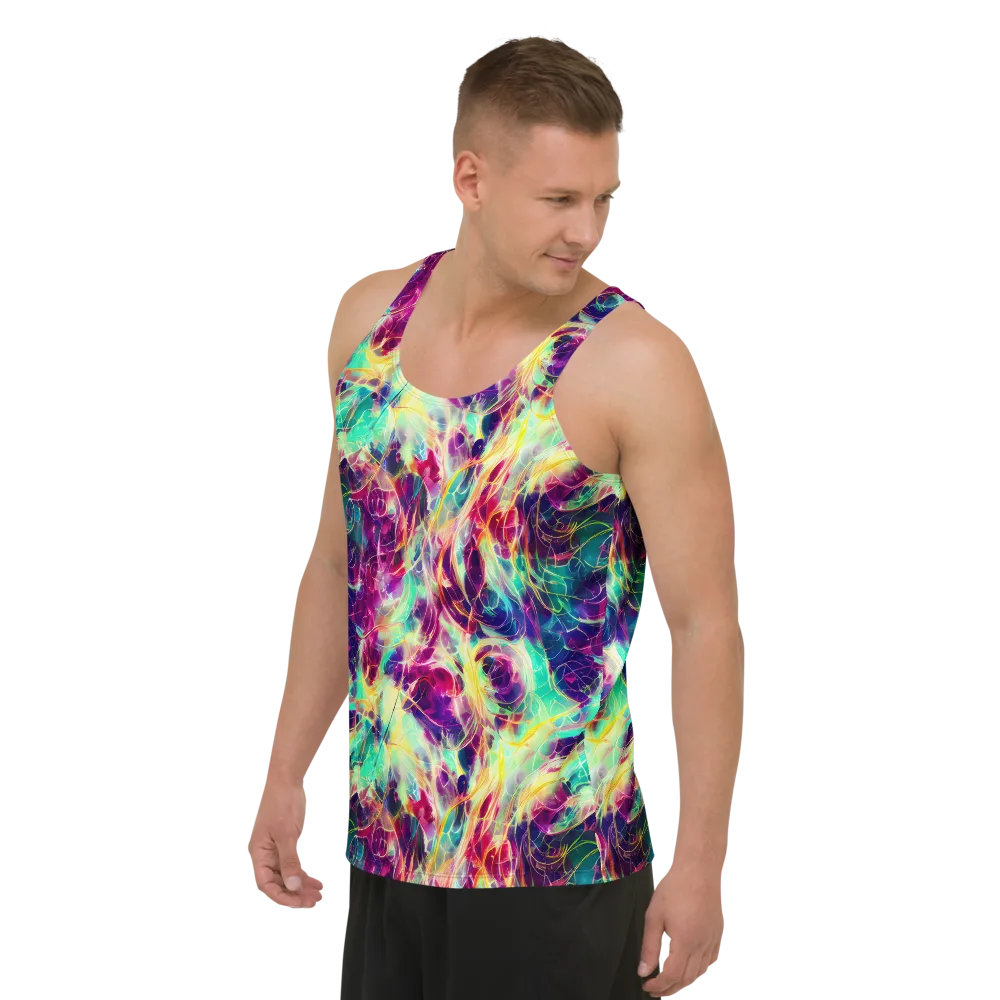 Velvet Radiance on Men's Tank Top — Left Front