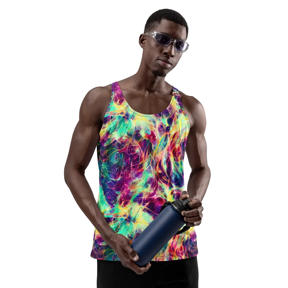 Velvet Radiance on Men's Tank Top — Front