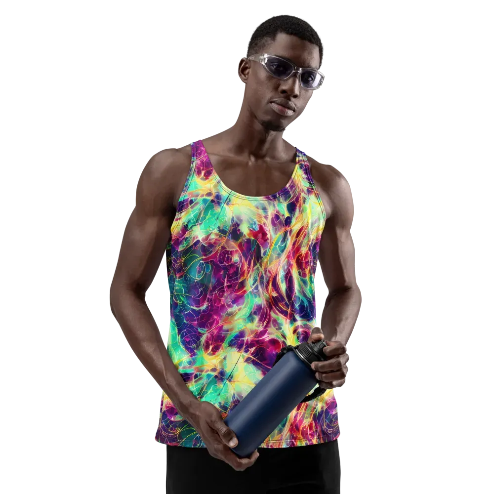Velvet Radiance on Men's Tank Top — Front