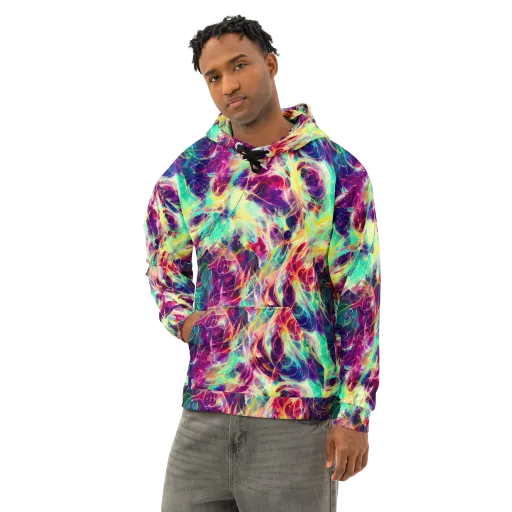 Velvet Radiance on a Cotton Hoodie