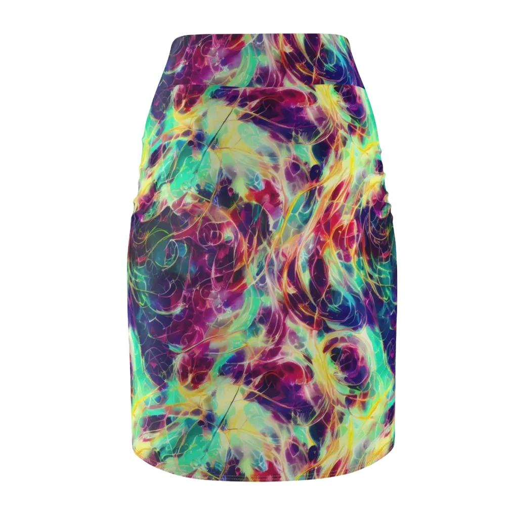 Velvet Radiance on Pencil Skirt — Back