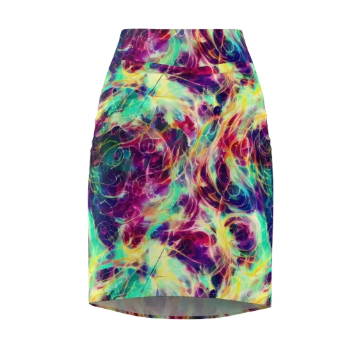 Velvet Radiance on a Pencil Skirt