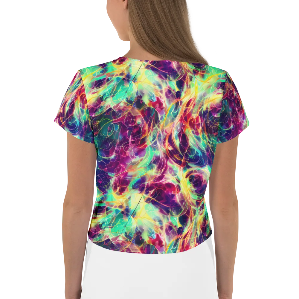 Velvet Radiance on Crop Tee — Back