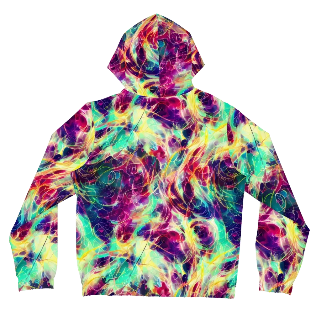 Velvet Radiance on Women's Full-Zip Hoodie — Back