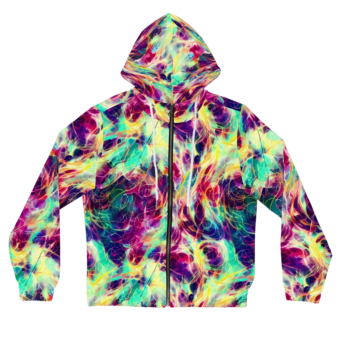 Velvet Radiance on Women's Full-Zip Hoodie — Front