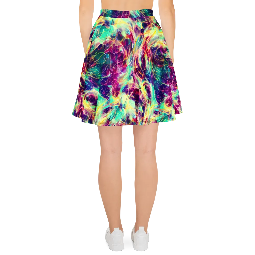 Velvet Radiance on Skater Skirt — Back