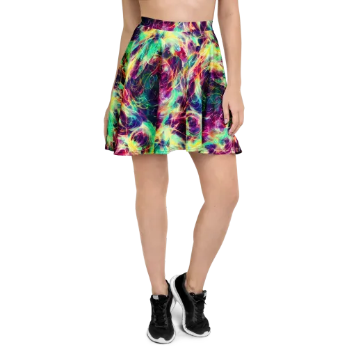 Velvet Radiance on a Skater Skirt