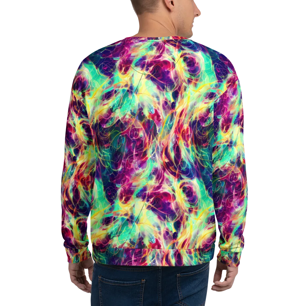 Velvet Radiance on Sweatshirt — Back