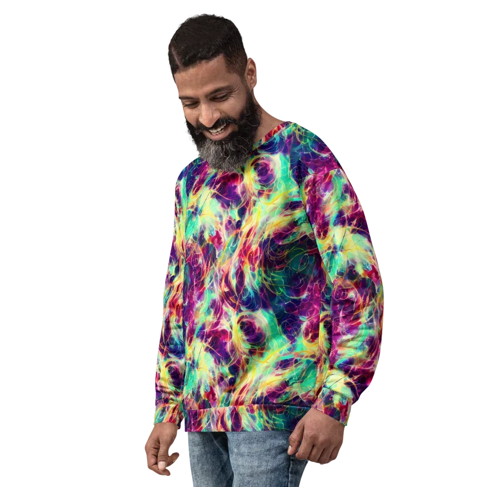 Velvet Radiance on Sweatshirt — Left Front