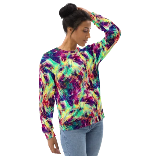 Velvet Radiance on a Sweatshirt