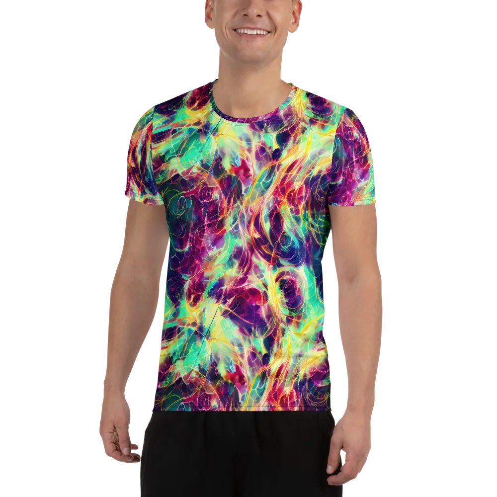 Velvet Radiance on Men's Athletic T-Shirt — Front