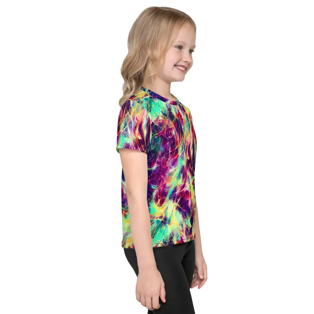 Velvet Radiance on Kids Crew Neck T-Shirt — Right