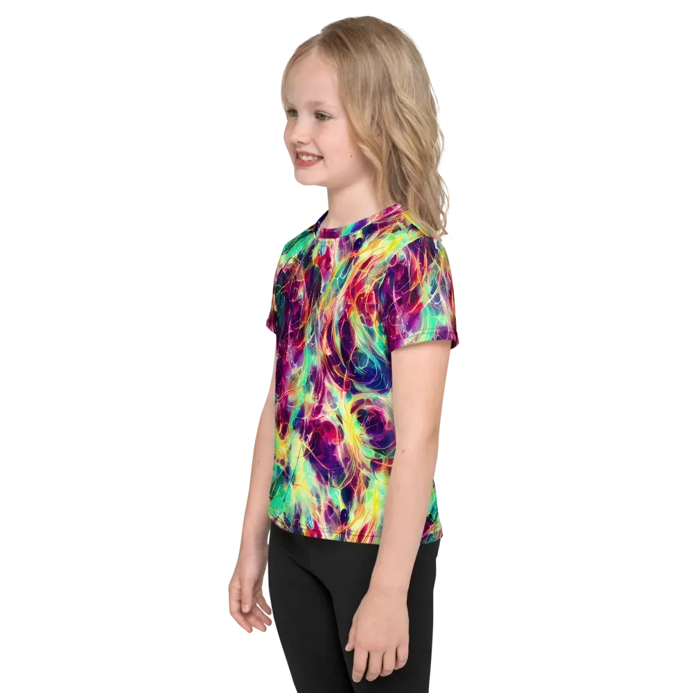 Velvet Radiance on Kids Crew Neck T-Shirt — Left