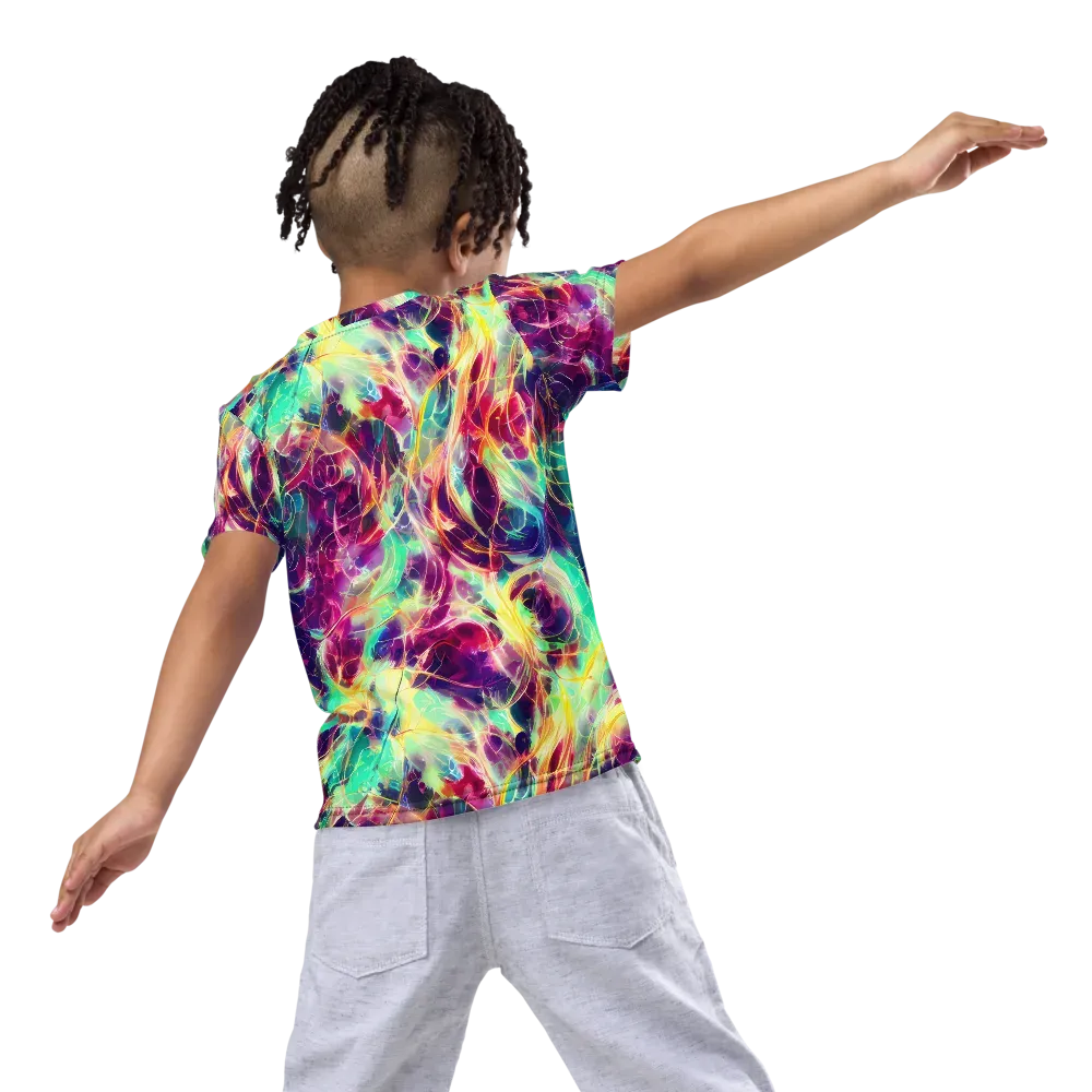 Velvet Radiance on Kids Crew Neck T-Shirt — Back