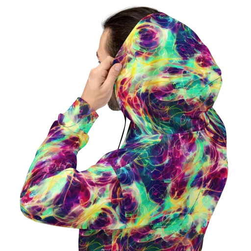 Velvet Radiance on a Hoodie