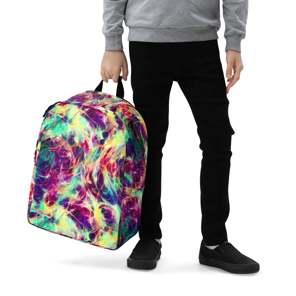 Velvet Radiance on Minimalist Backpack — Zoomed-in
