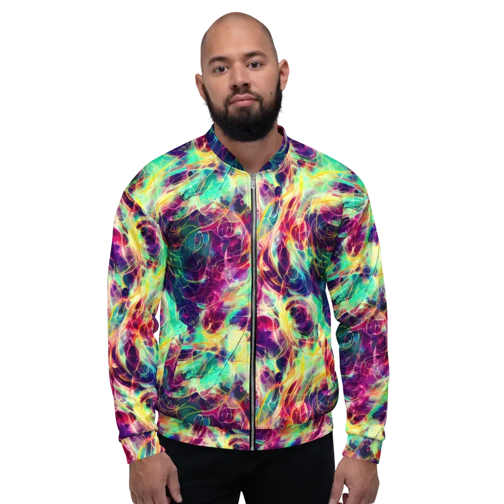 Velvet Radiance on Bomber Jacket — Front