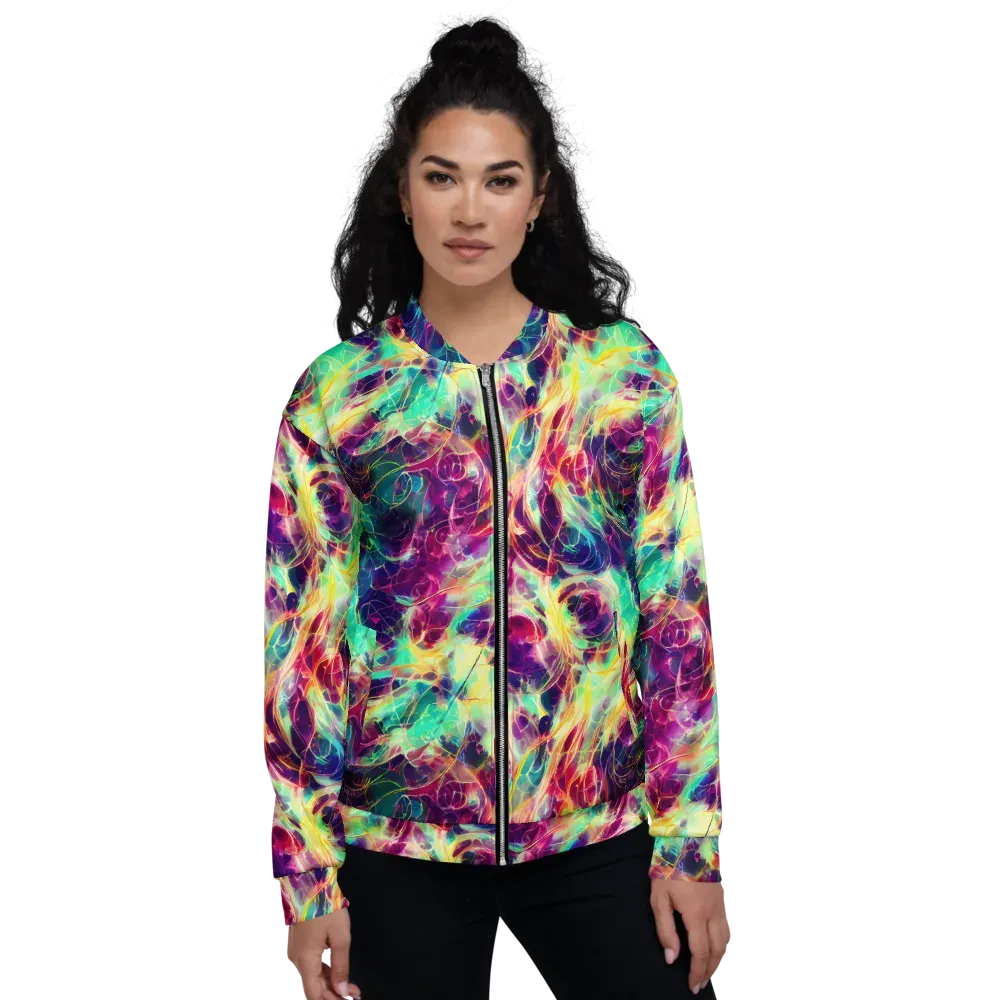 Velvet Radiance on Bomber Jacket — Front
