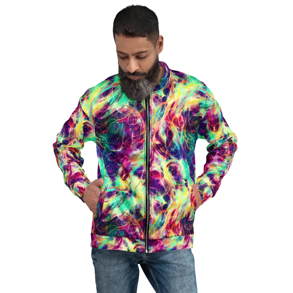Velvet Radiance on Bomber Jacket — Front