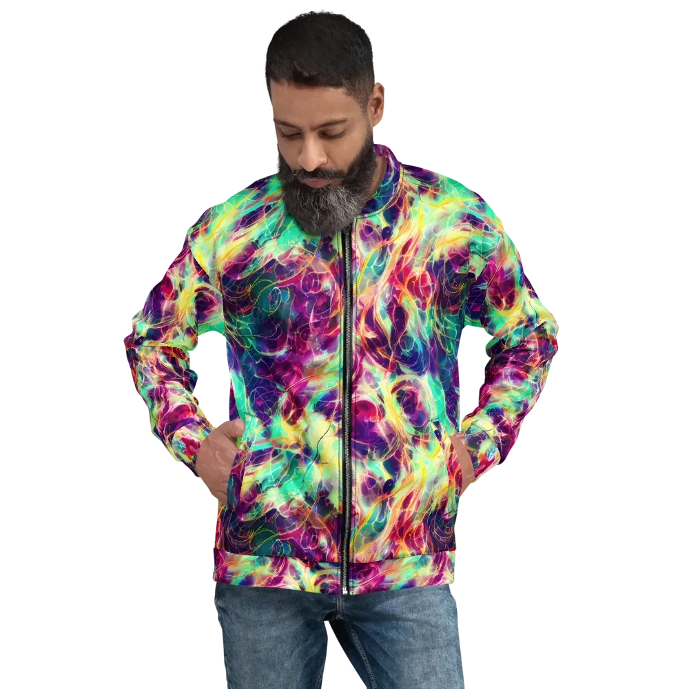 Velvet Radiance on Bomber Jacket — Front