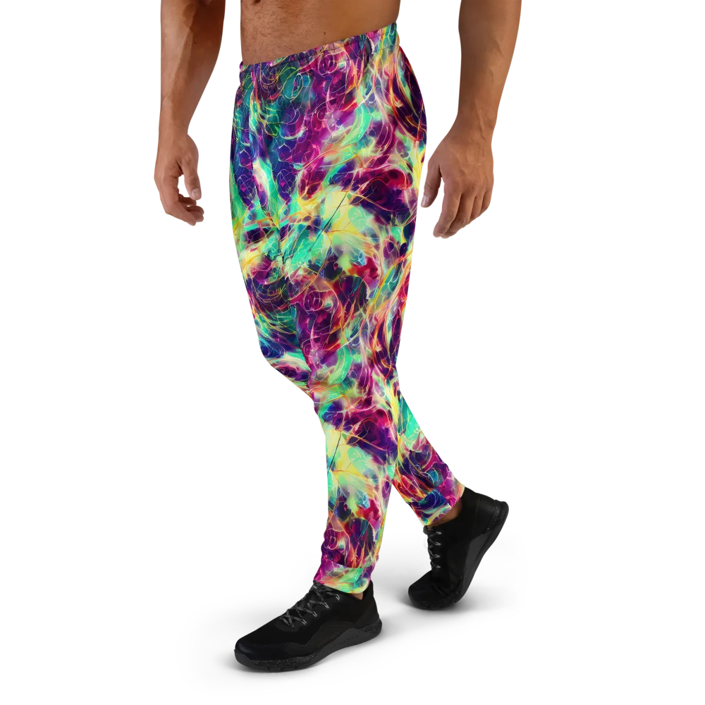 Velvet Radiance on Men's Joggers — Left