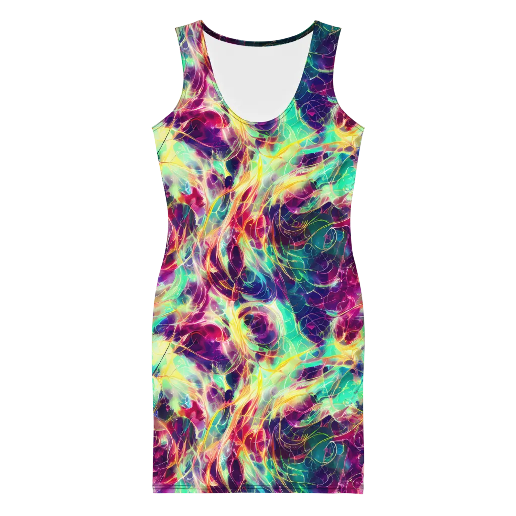 Velvet Radiance on Bodycon Dress — Front