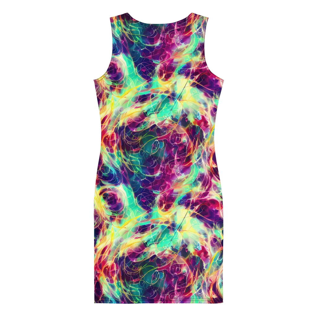 Velvet Radiance on Bodycon Dress — Back