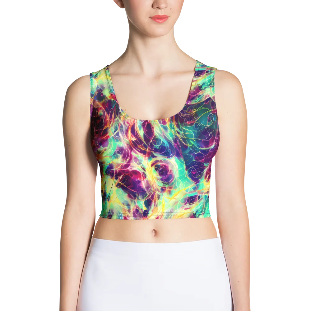 Velvet Radiance on Crop Top — Front