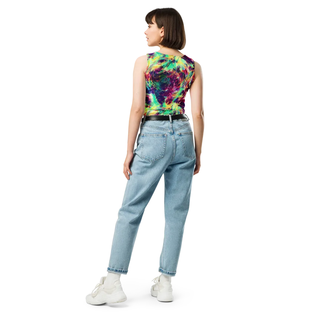 Velvet Radiance on Crop Top — Back