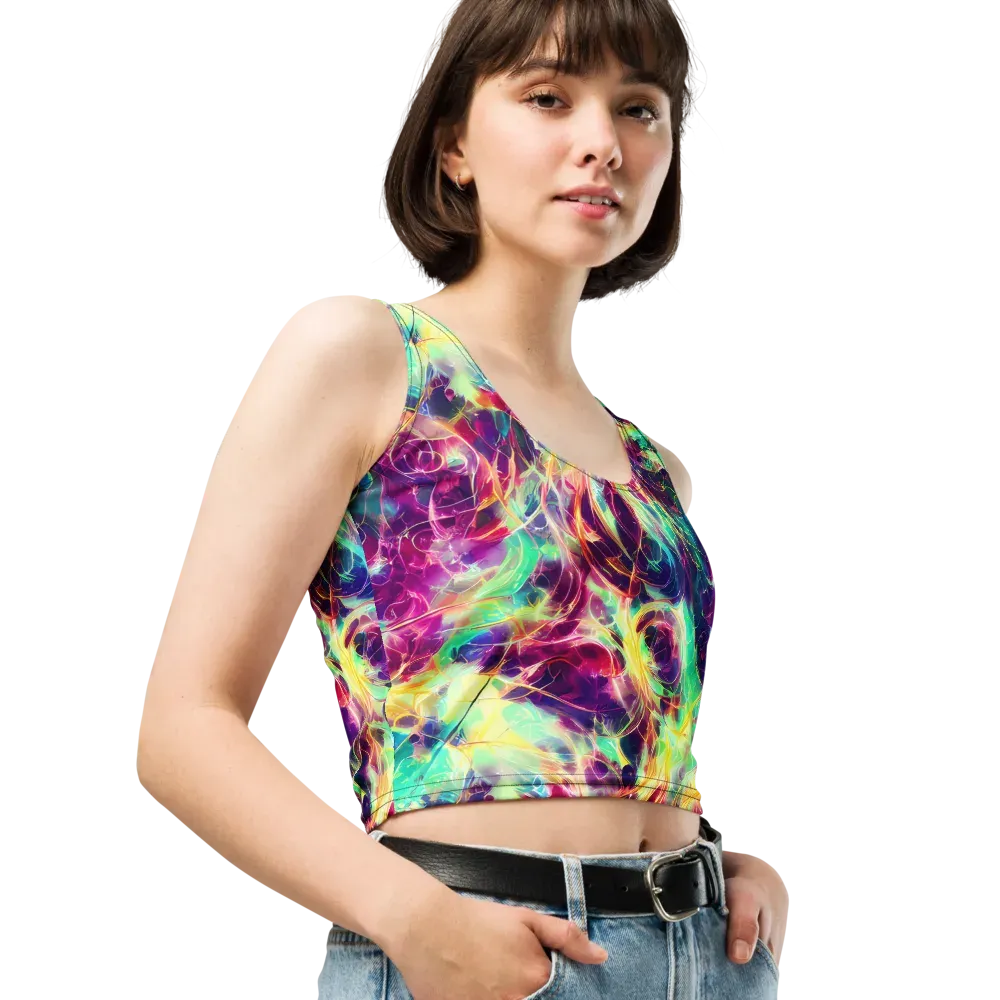 Velvet Radiance on Crop Top — Right Front