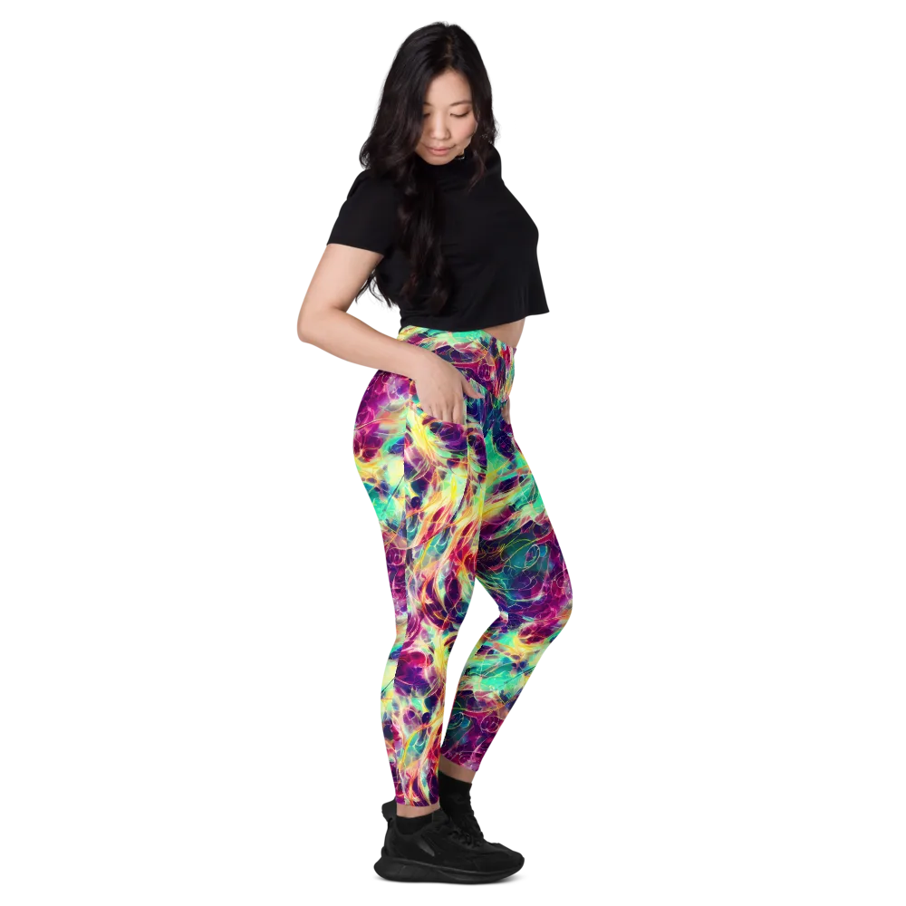 Velvet Radiance on Leggings with Pockets — Right