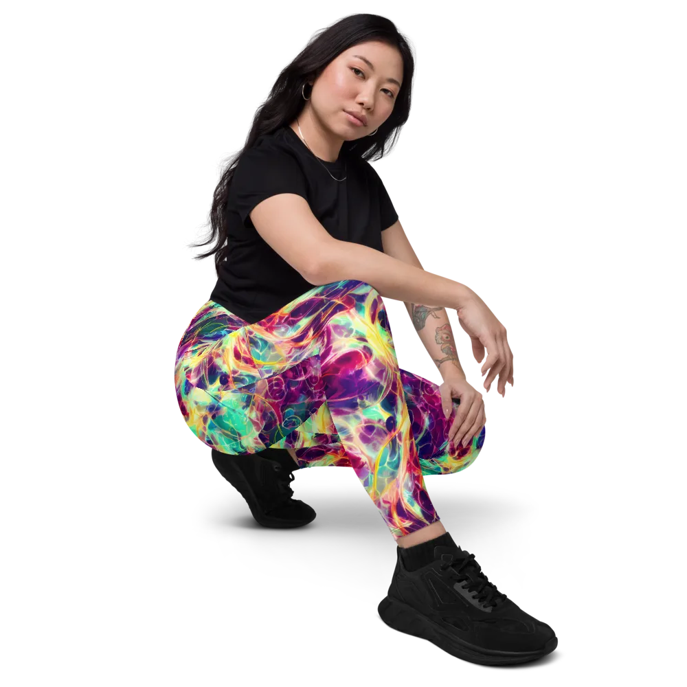 Velvet Radiance on Leggings with Pockets — Right Front