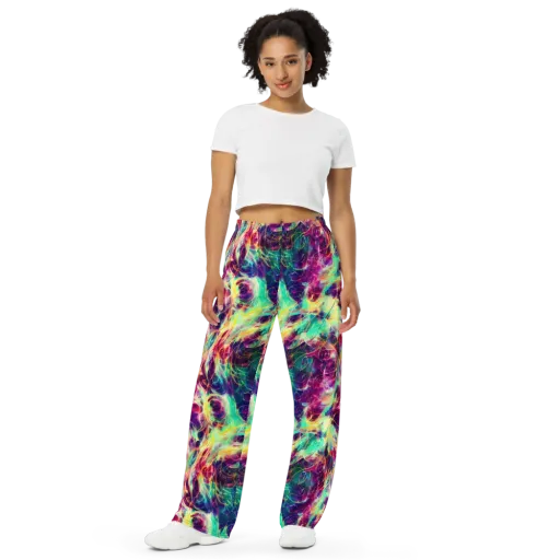 Velvet Radiance on a Wide-Leg Pants