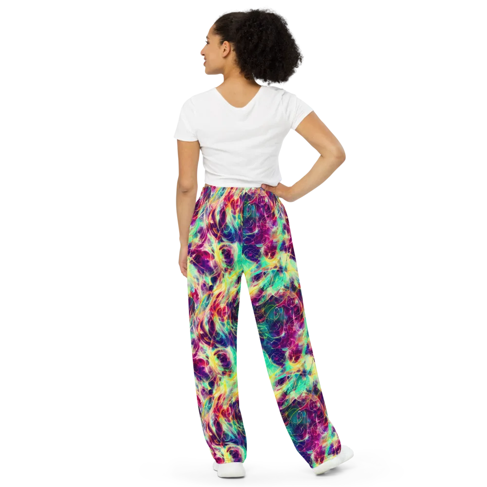 Velvet Radiance on Wide-Leg Pants — Back