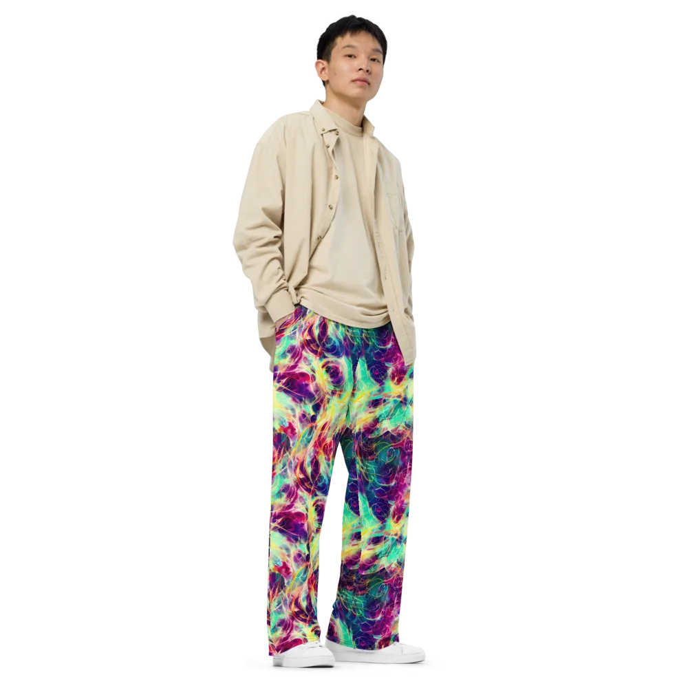 Velvet Radiance on Wide-Leg Pants — Right Front