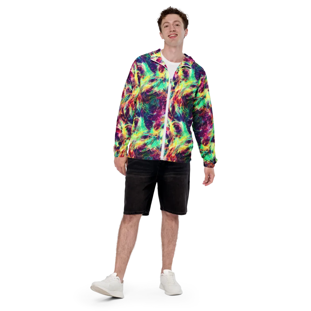 Velvet Radiance on Men's Windbreaker — Front