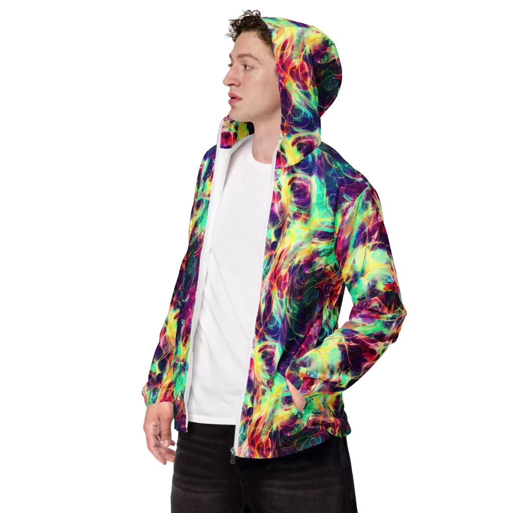 Velvet Radiance on Men's Windbreaker — Left Front