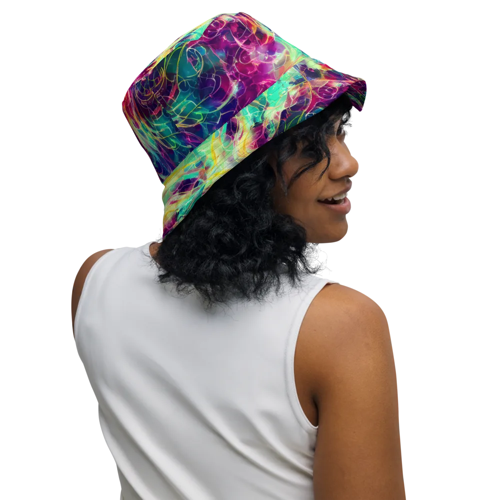 Velvet Radiance on Reversible Bucket Hat — Right Outside