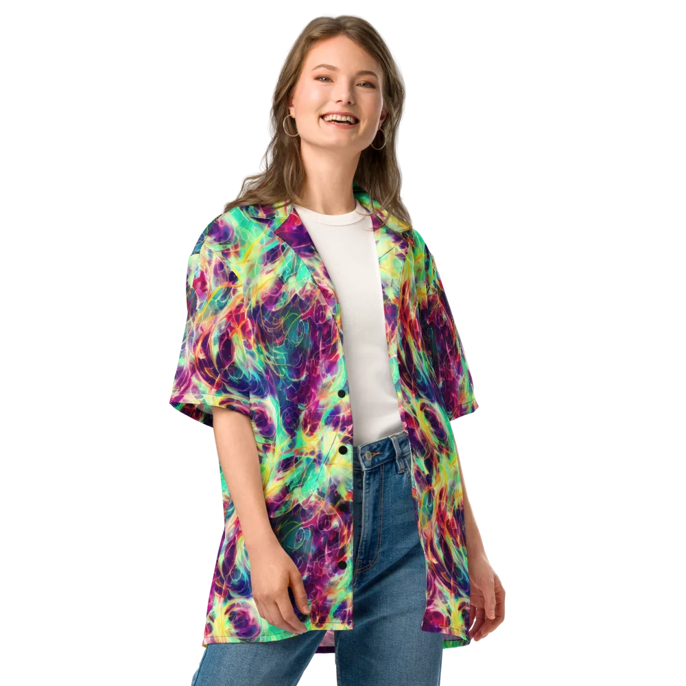 Velvet Radiance on Button Shirt — Front