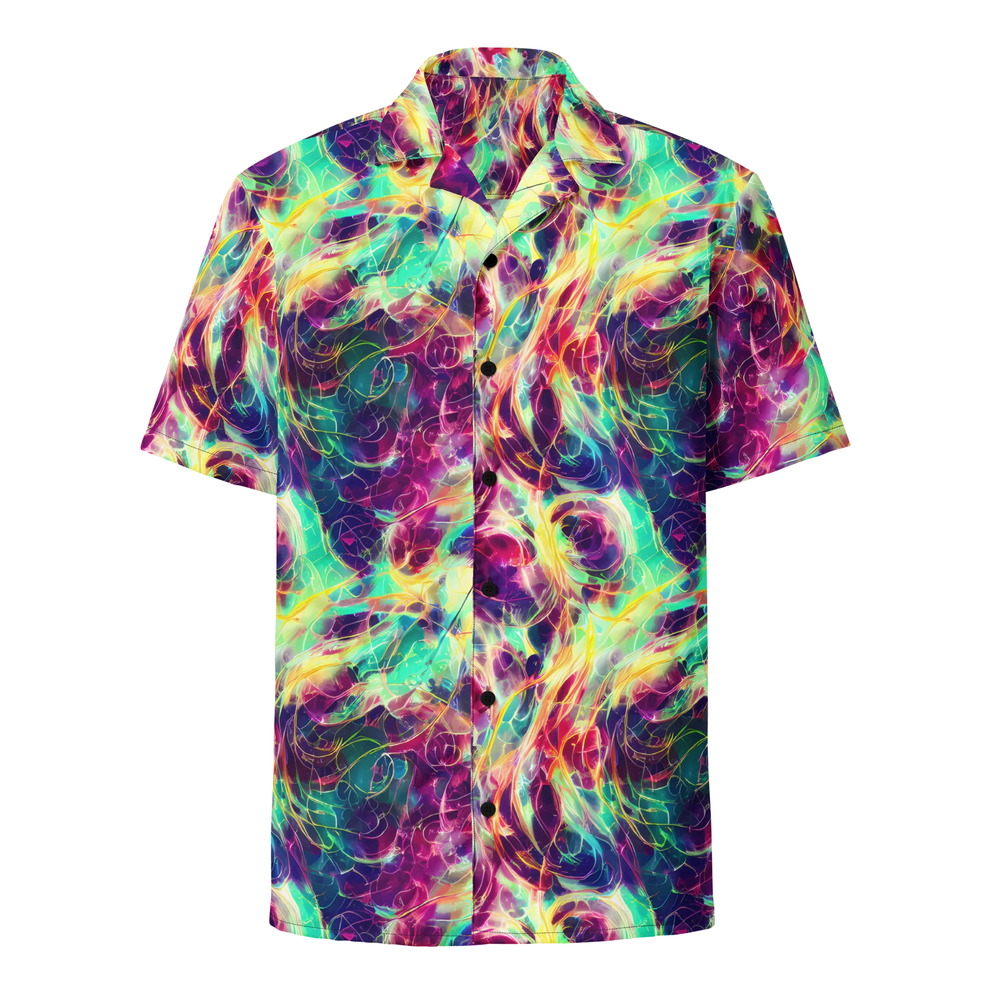 Velvet Radiance on Button Shirt — Front