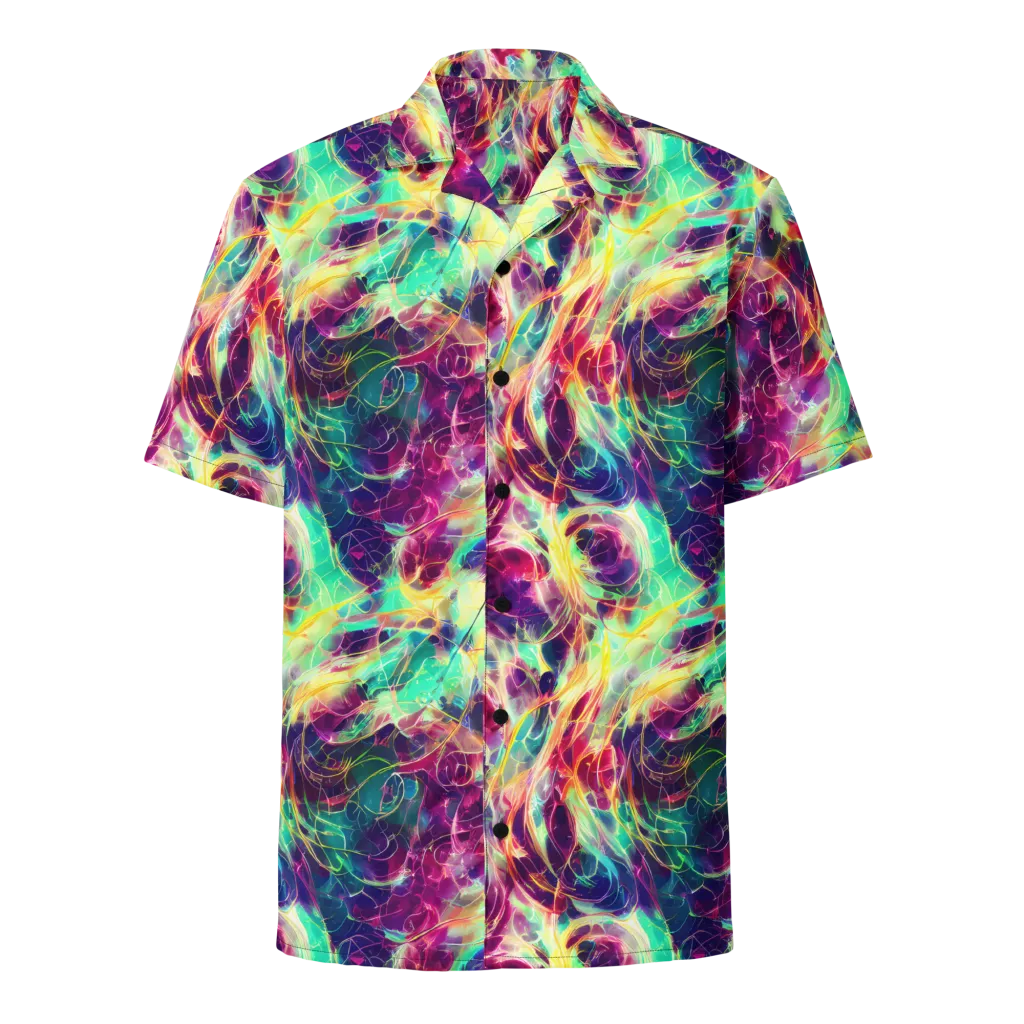 Velvet Radiance on Button Shirt — Front