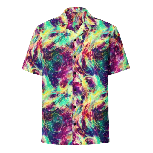 Velvet Radiance on a Button Shirt