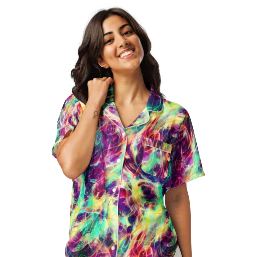 Velvet Radiance on a Women's Short Sleeve Pajama Top