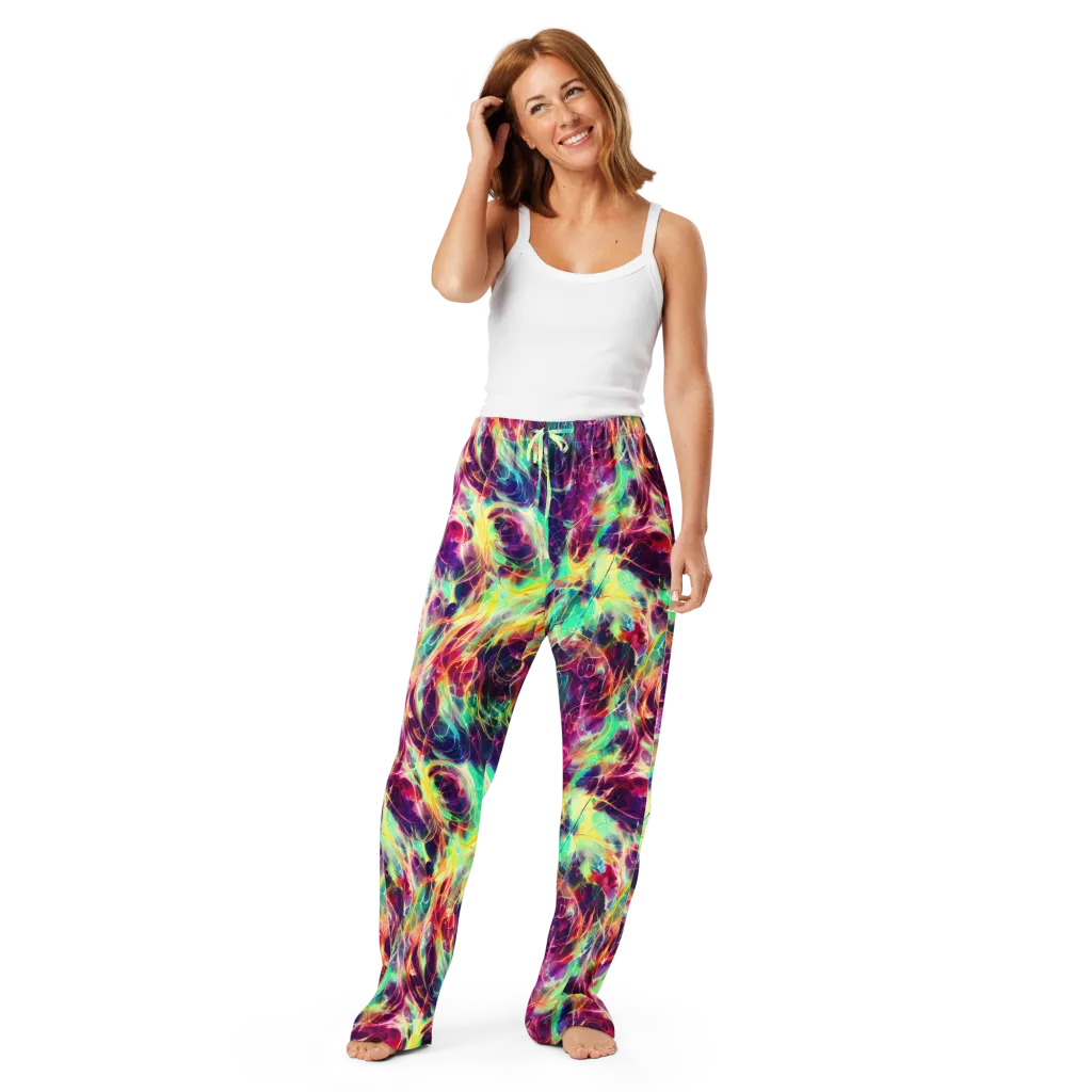 Velvet Radiance on Women's Pajama Pants — Front