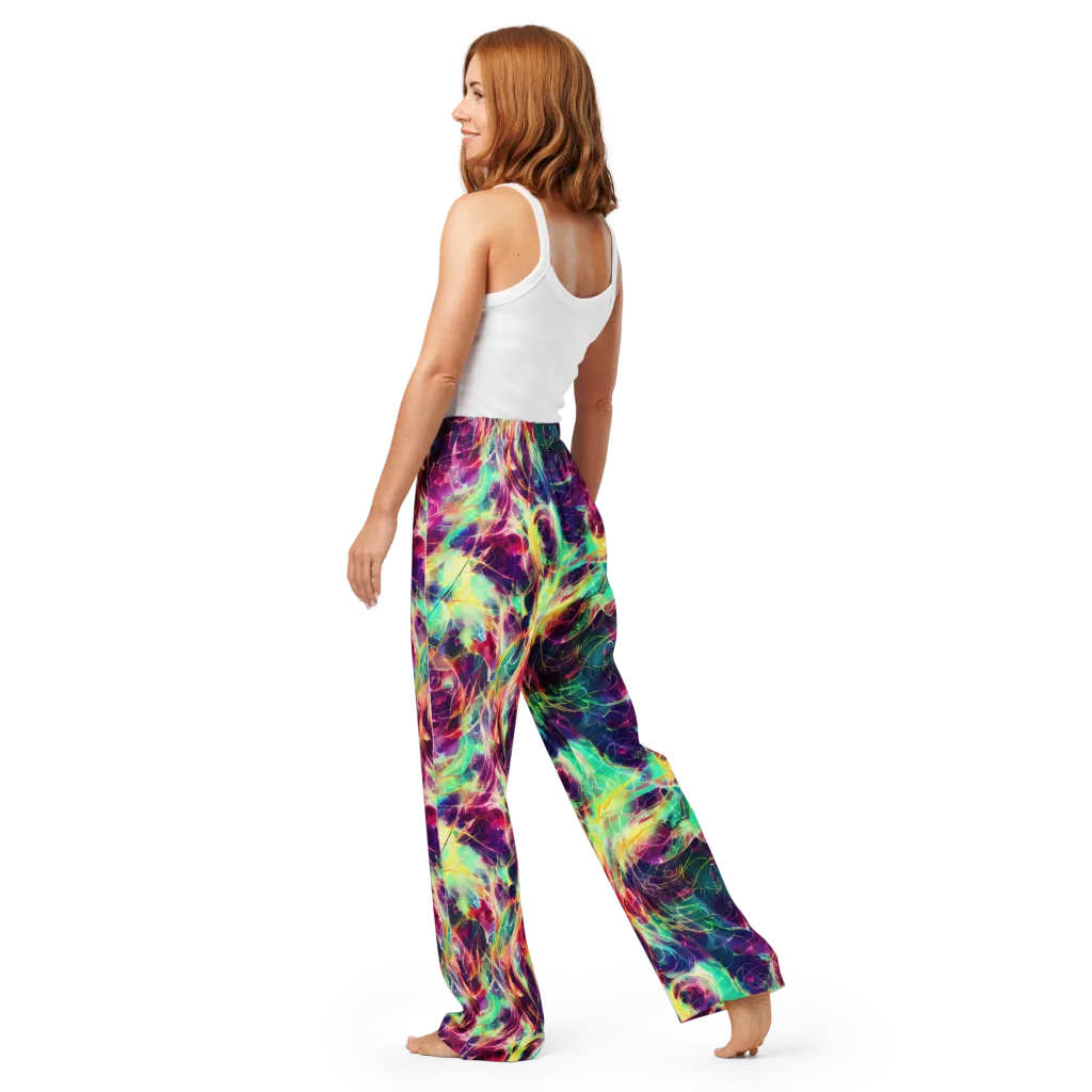 Velvet Radiance on Women's Pajama Pants — Back